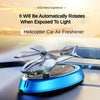 Solar Metal Body Helicopter Car Air Freshener Diffuser With Perfume Oil