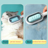 Pet hair removal comb with water tank